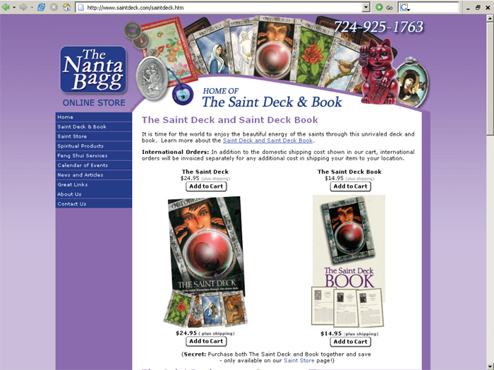 The Saint Deck and Book - Catholic Tarot Cards